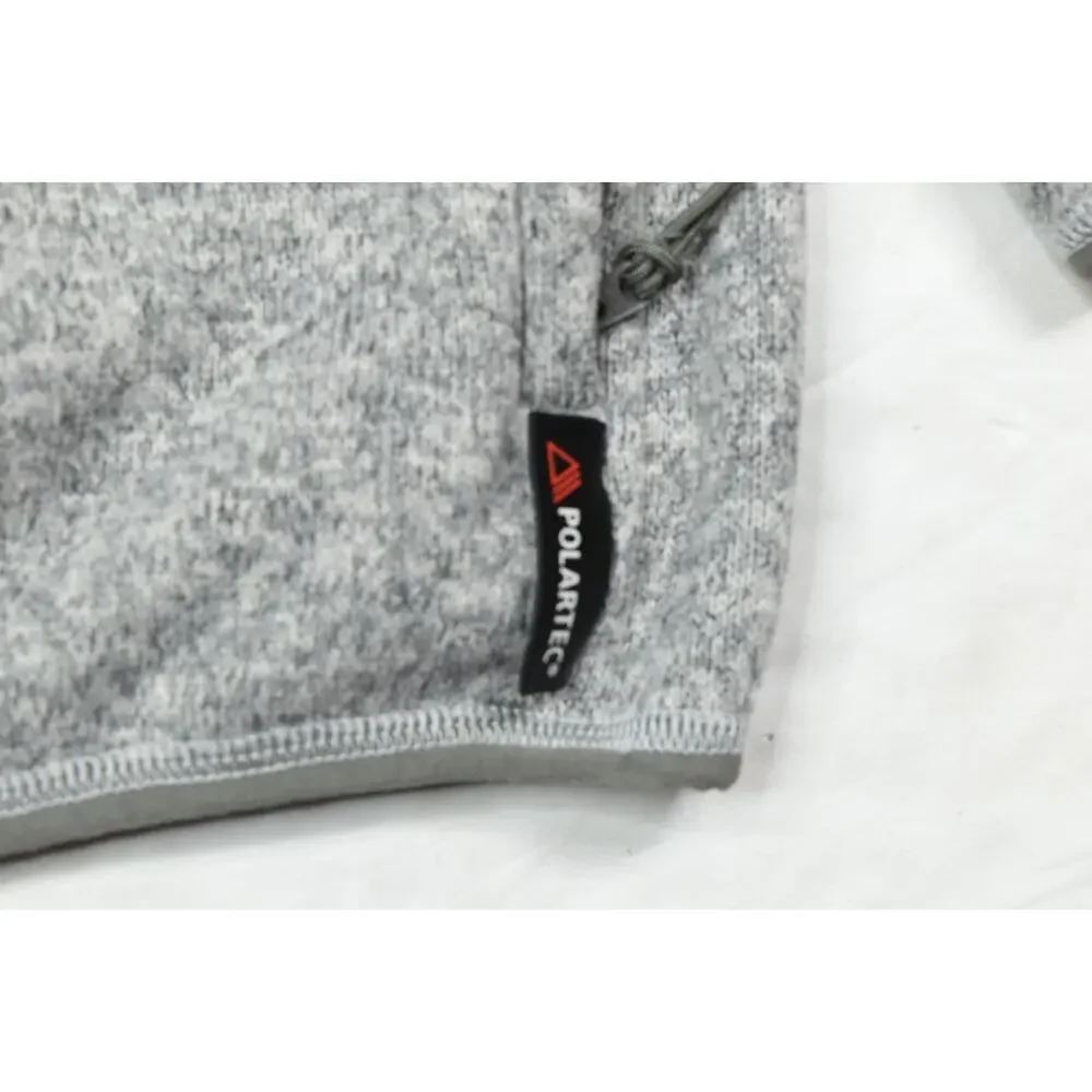 J.Crew Nordic Polartec Full-Zip Fleece Jacket Mens Large Gray Long Sleeve